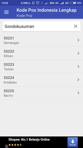 Kode Pos Indonesia Lengkap screenshot 3