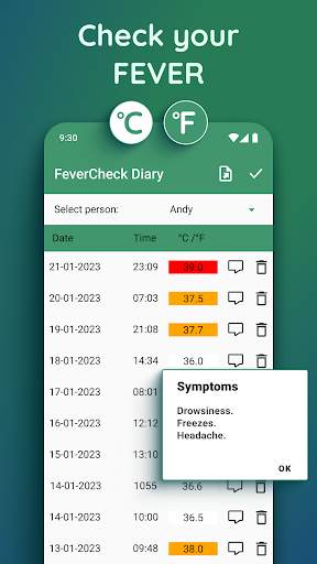 Body Temperature・Fever Tracker screenshot 28