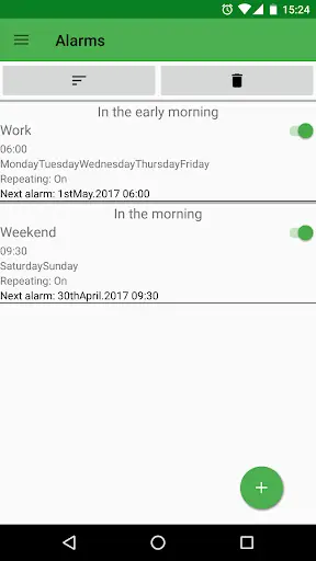 Speaking alarm clock screenshot 1