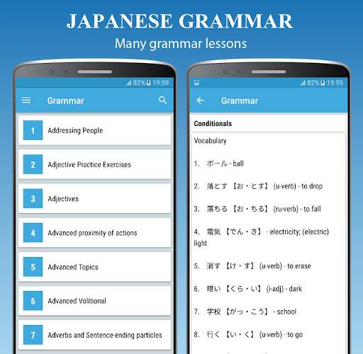 Speak Japanese - Learn Japanese, Grammar (Offline) screenshot 3