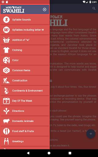 Word Power Swahili Free screenshot 10