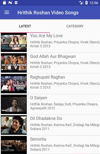 Hrithik Roshan Video Songs Lyrics screenshot 3