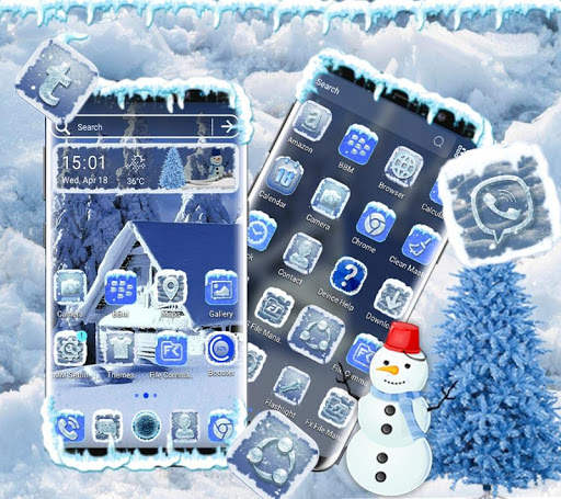 Ice Snow Launcher Theme screenshot 3