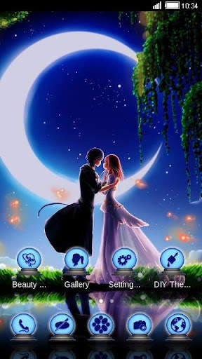 Romantic theme:  Moonlight Nig screenshot 4