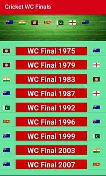Cricket World cup Finals screenshot 1