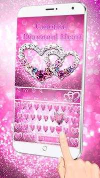 Buntes Diamant-Herz Keybaord screenshot 1