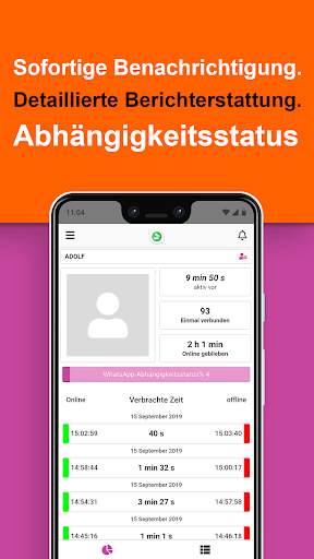 Analyse der App-Nutzung: Tracker für WhatsApp screenshot 2