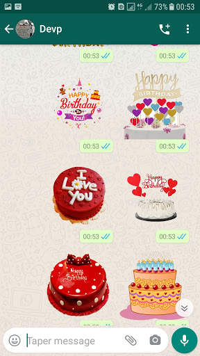 Happy Birthday Stickers for WhatsApp WAStickerApps screenshot 4