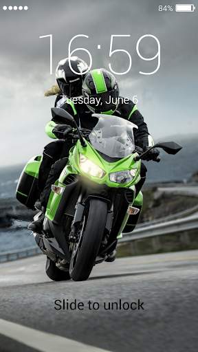 Motorcycle Lock Screen screenshot 3