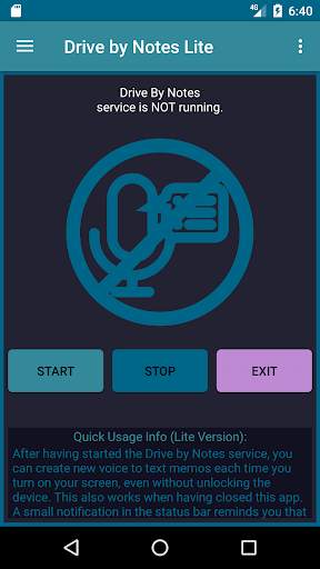 Drive by Notes Lite screenshot 1