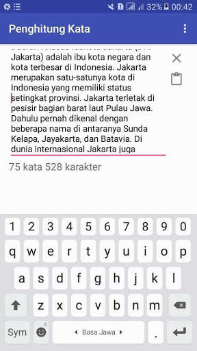 Penghitung Kata dan karakter скриншот 4