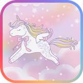 Galaxy S9/S9  Wallpapers - Lavender unicorn logo