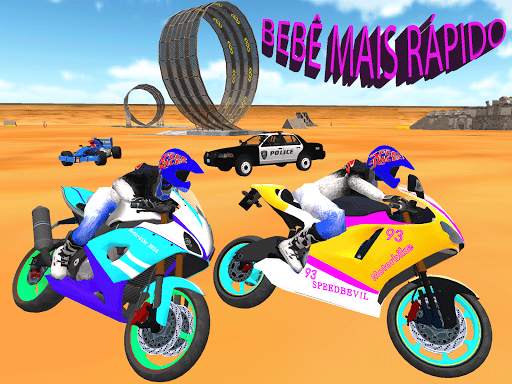 Simulador de fuga de motocicleta - carro e polícia screenshot 6