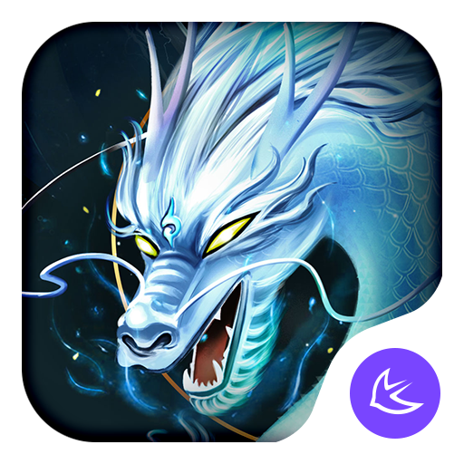 Divine Cool White Dragon-APUS Launcher theme icon