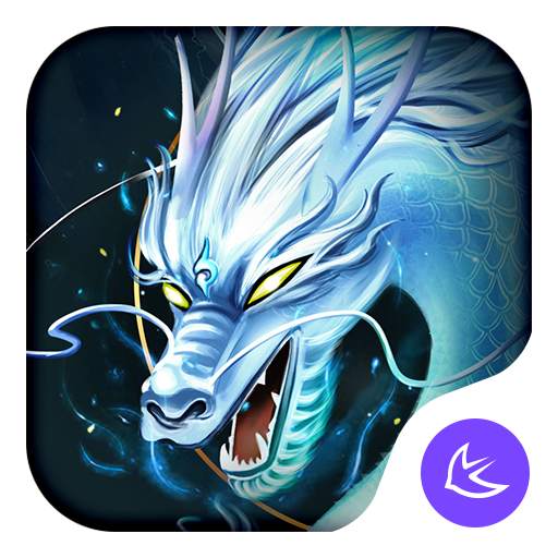Divine Cool White Dragon-APUS Launcher theme 68.0.1001