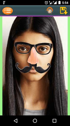 Funny Eye Nose Glasses Changer screenshot 1