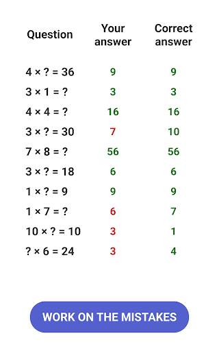 Times Table  - Learn Math screenshot 20