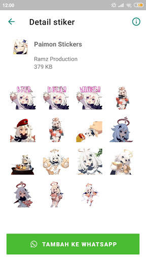 Genshin Impact Sticker For WhatsApp screenshot 2