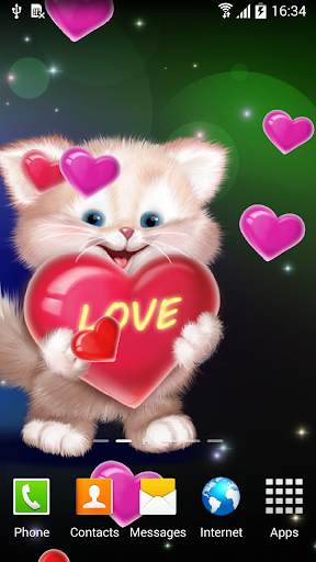 Cute Cat Live Wallpaper screenshot 2