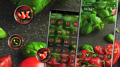 Fresh Tomato Launcher Theme screenshot 1