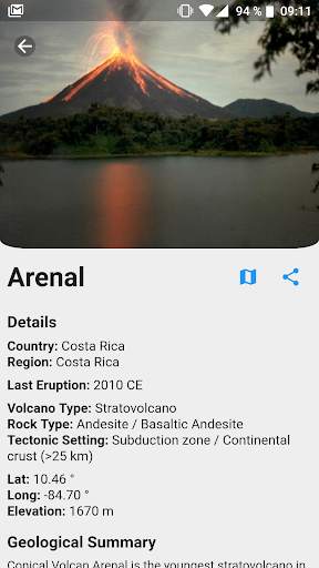 Volcano & Earthquake - Info, Maps, News screenshot 2