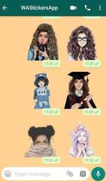 Girly m stickers for WhatsApp - WAStickerApps screenshot 5