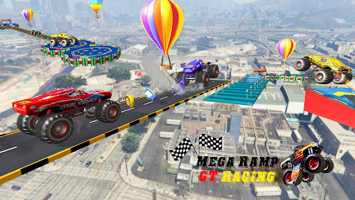 Mega Ramp Car Stunt GT Racing Drive Game screenshot 3