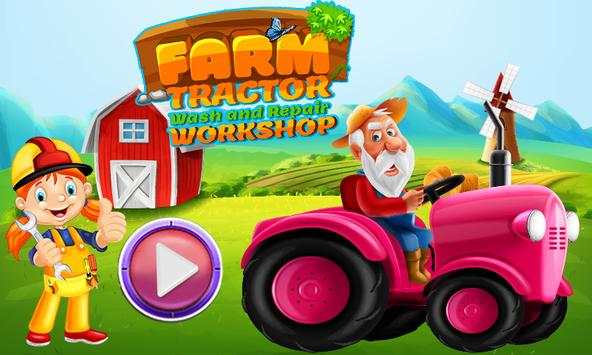 Multi Farm Tractor Wash Game: Repair & Design Game screenshot 1