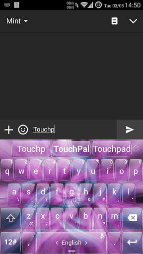 Keyboard Theme Glass Strings screenshot 3