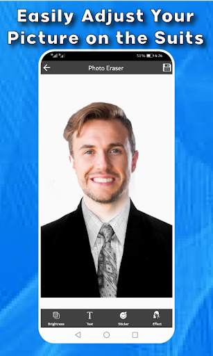 Formal Men suit photo editor : Passport ID 2021 screenshot 4