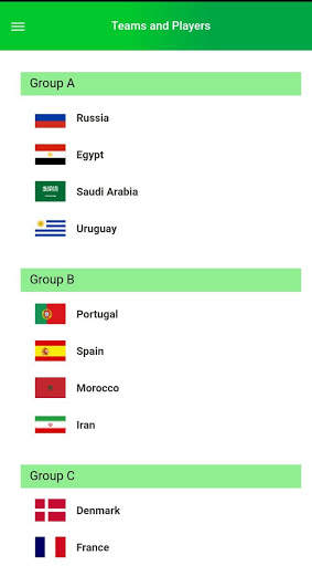 Russia Football World Cup 2018 app screenshot 7