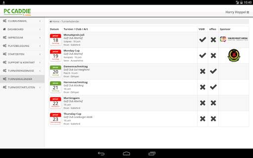 PC CADDIE Golf Club App screenshot 7