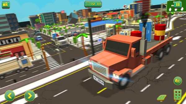 Blocky Truck Driver Simulator Urban Transport screenshot 16