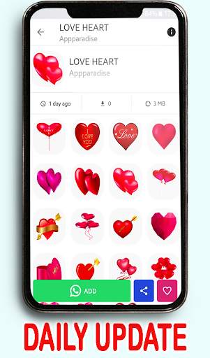 Animated Love Stickers for Whatsapp WASTickerApp screenshot 6