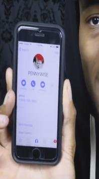 Fake Call from vedio Pennywise screenshot 1