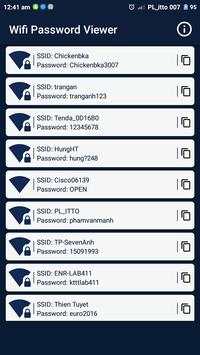 Wifi Password Viewer (Root) screenshot 1