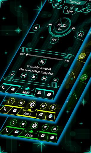 Radical Launcher 2020 - Hi-tech theme screenshot 4