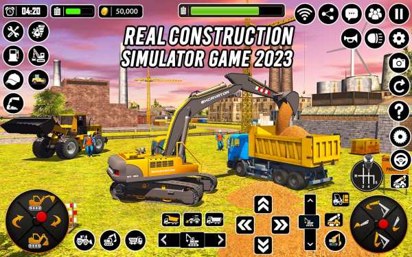 Excavator Machine Crane Sim 3D screenshot 2
