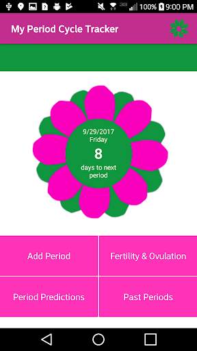 My Period Cycle Tracker screenshot 1