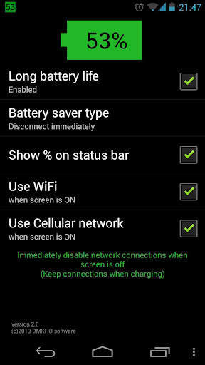 Long Battery Life DEMO screenshot 1