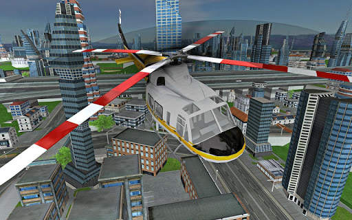 Futuristic Helicopter Rescue Simulator Flying screenshot 5