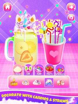 Rainbow Unicorn Milkshake: Cooking Games for Girls screenshot 3