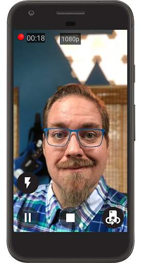 Vlog Snapcam - play pause switch camera screenshot 5