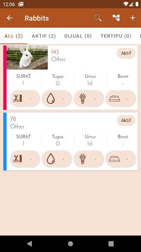 Aplikasi pengurusan Ladang Arnab screenshot 3