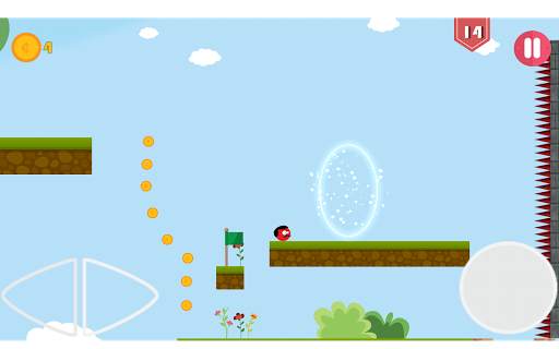 Super Red Jump Ball Mr Mustach screenshot 12