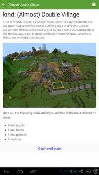Seeds for Minecraft PE screenshot 5