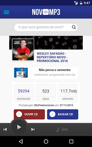 Novo MP3 8 تصوير الشاشة