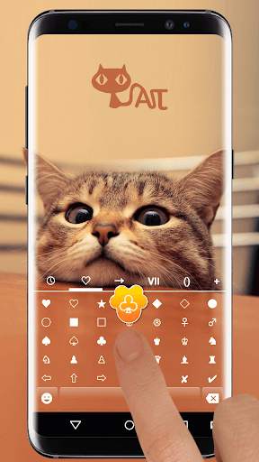 Cute Kitty Emoji Keyboard Theme Wallpaper स्क्रीनशॉट 3