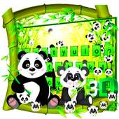 3D Cute Panda Gravity Keyboard Theme 🐼💖 on 9Apps