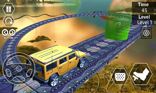 Extreme Car Stunts 3D free : Car GT Racing Ramp screenshot 2